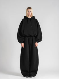 BUBBLE HOODIE - BLACK
