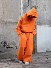 BUBBLE HOODIE - ORANGE