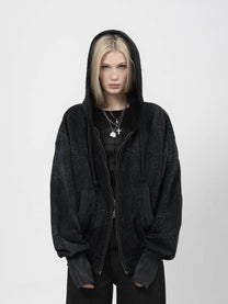 2010 ZIP HOODIE – SCHWARZER LEOPARD