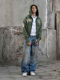 2010 ZIP HOODIE - GREEN