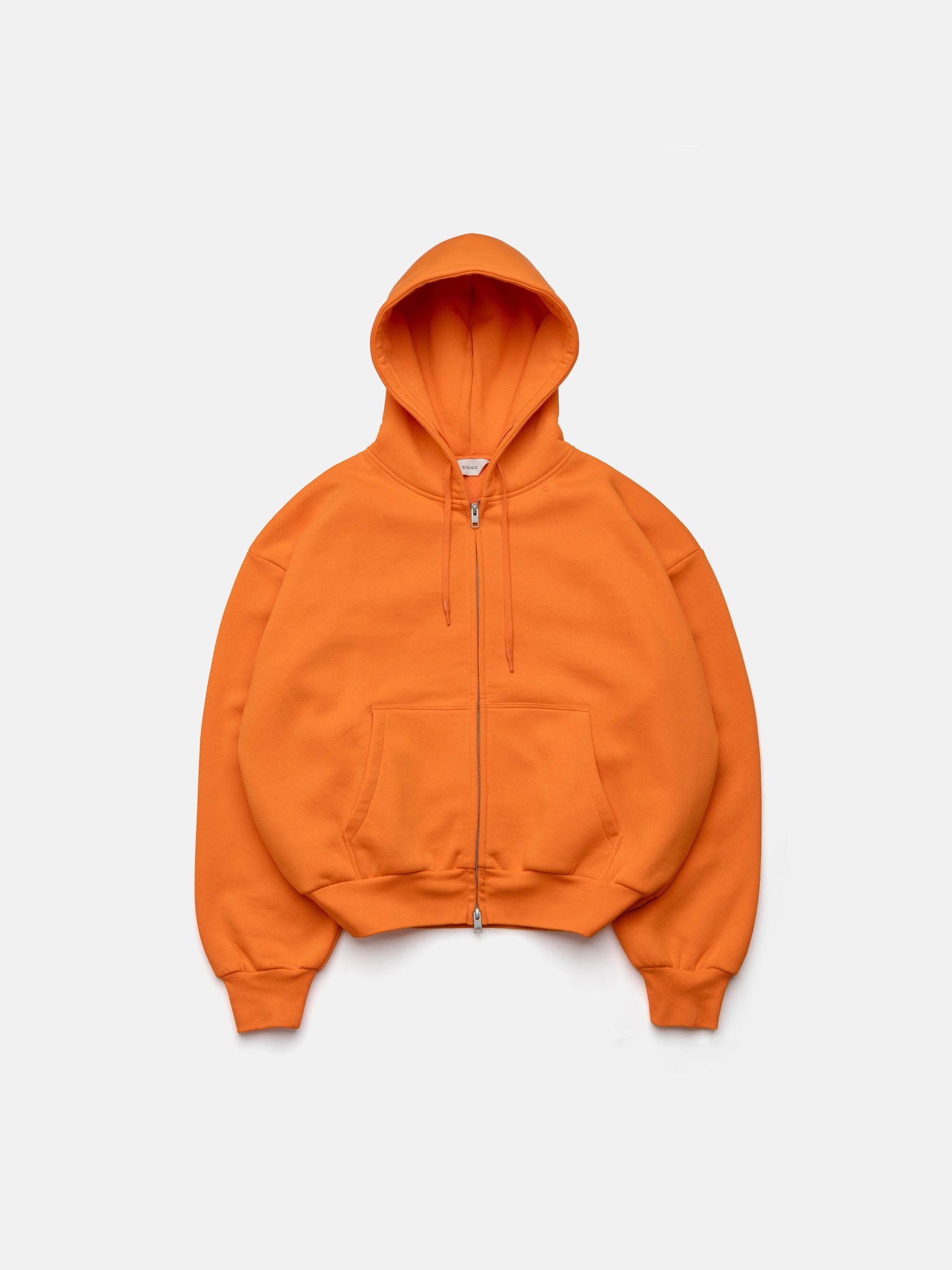 BUBBLE ZIP HOODIE - ORANGE