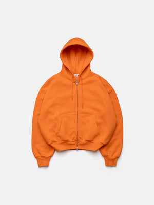 BUBBLE ZIP HOODIE - ORANGE