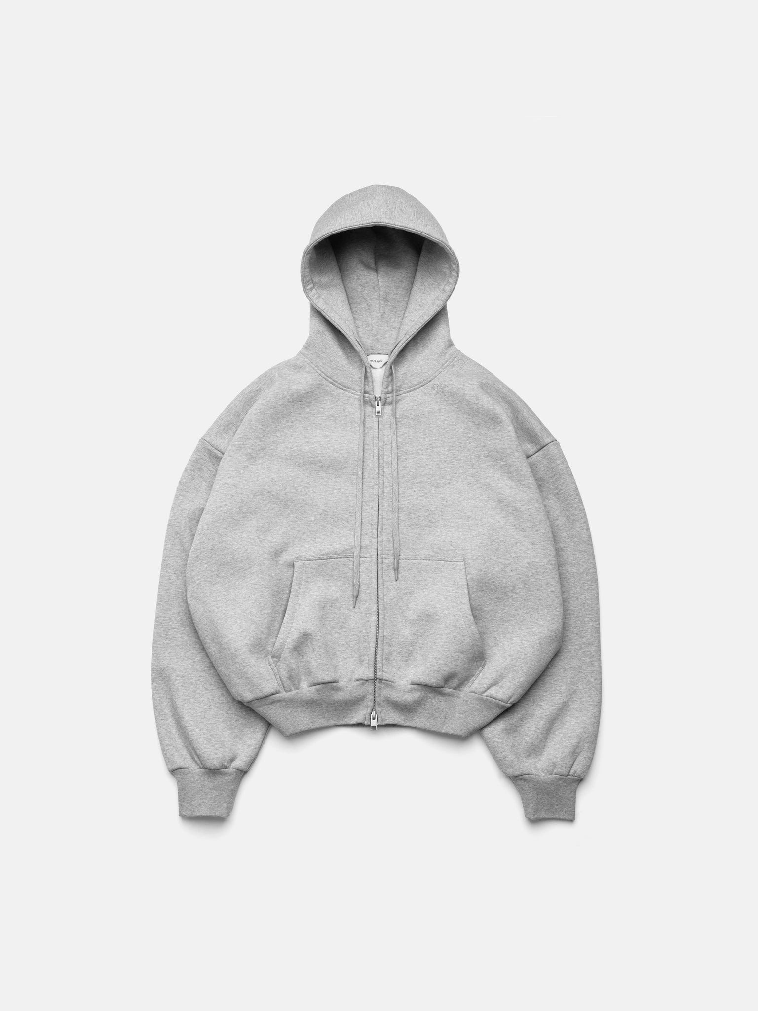 BUBBLE ZIP HOODIE - GRAY