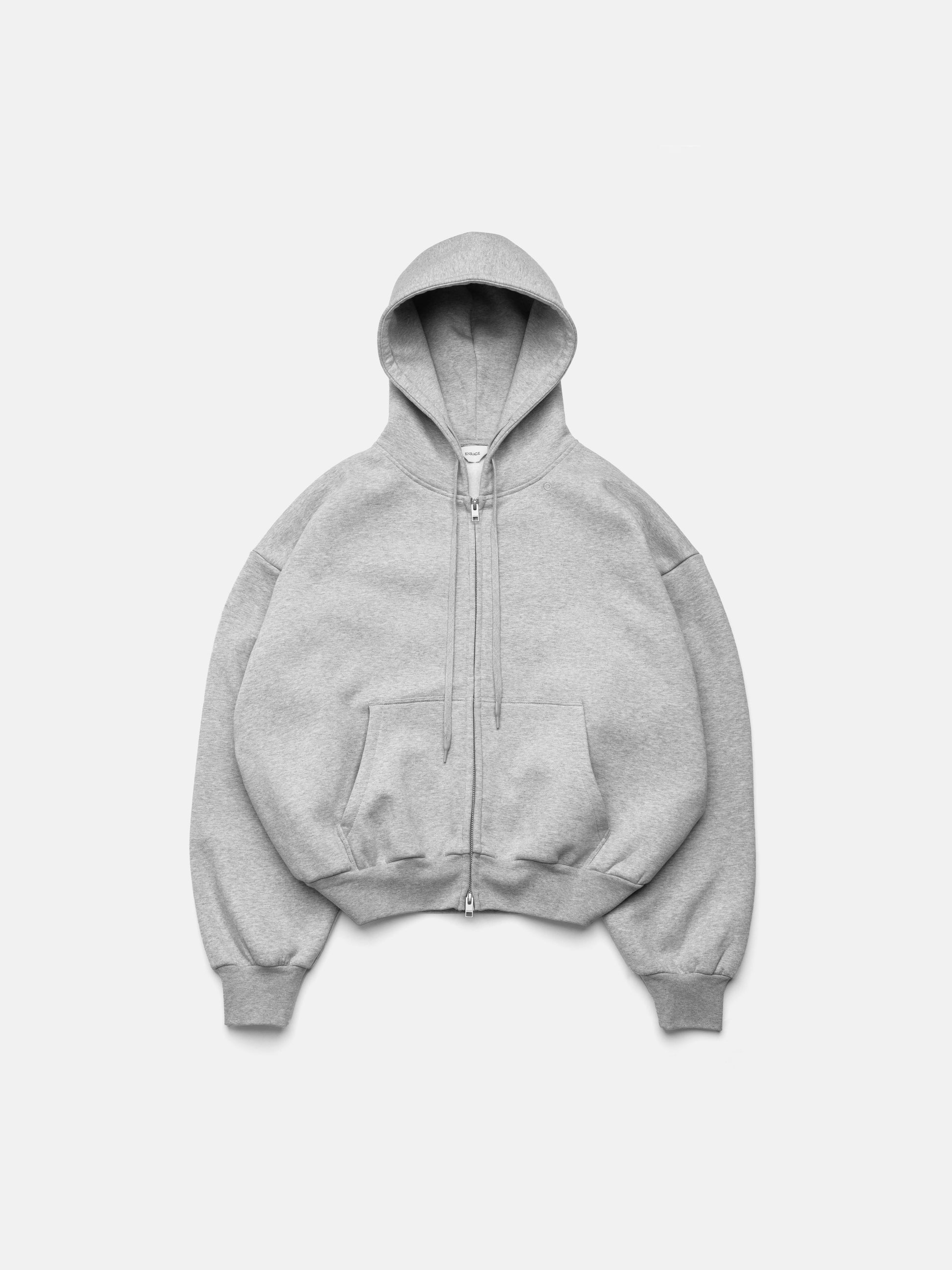 BUBBLE ZIP HOODIE - GRAY