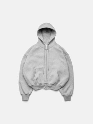 BUBBLE ZIP HOODIE - GRAY