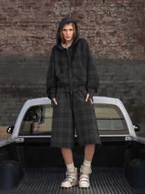 MAXI-SHORTS – SCHWARZ KARO