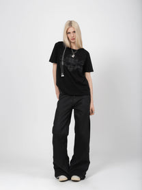 ROUND NECK TEE - BLACK SKULL