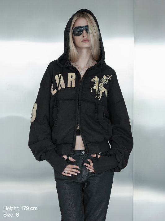 2010 ZIP HOODIE - BLACK