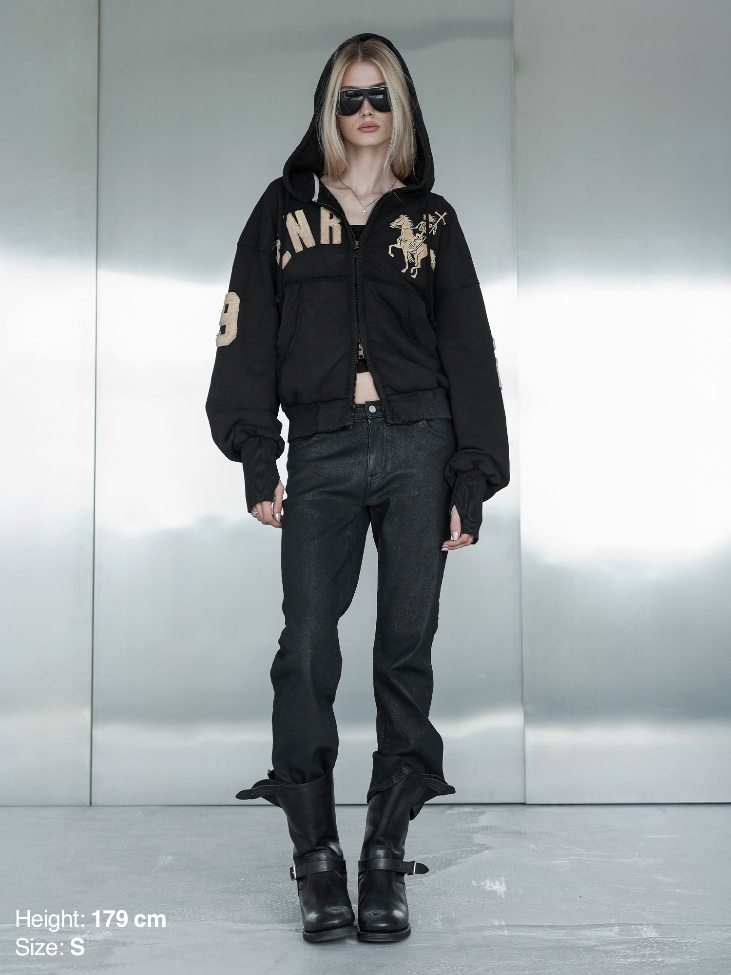 2010 ZIP HOODIE - BLACK