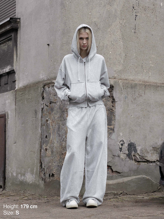 2010 SWEATPANTS - WHITE LEOPARD