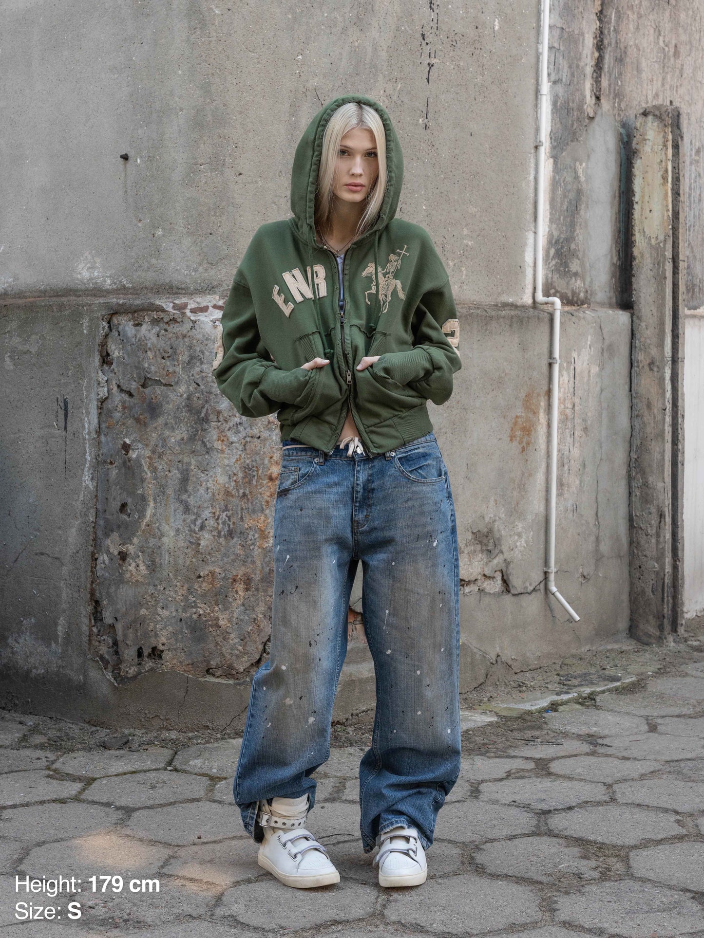 2010 ZIP HOODIE - GREEN