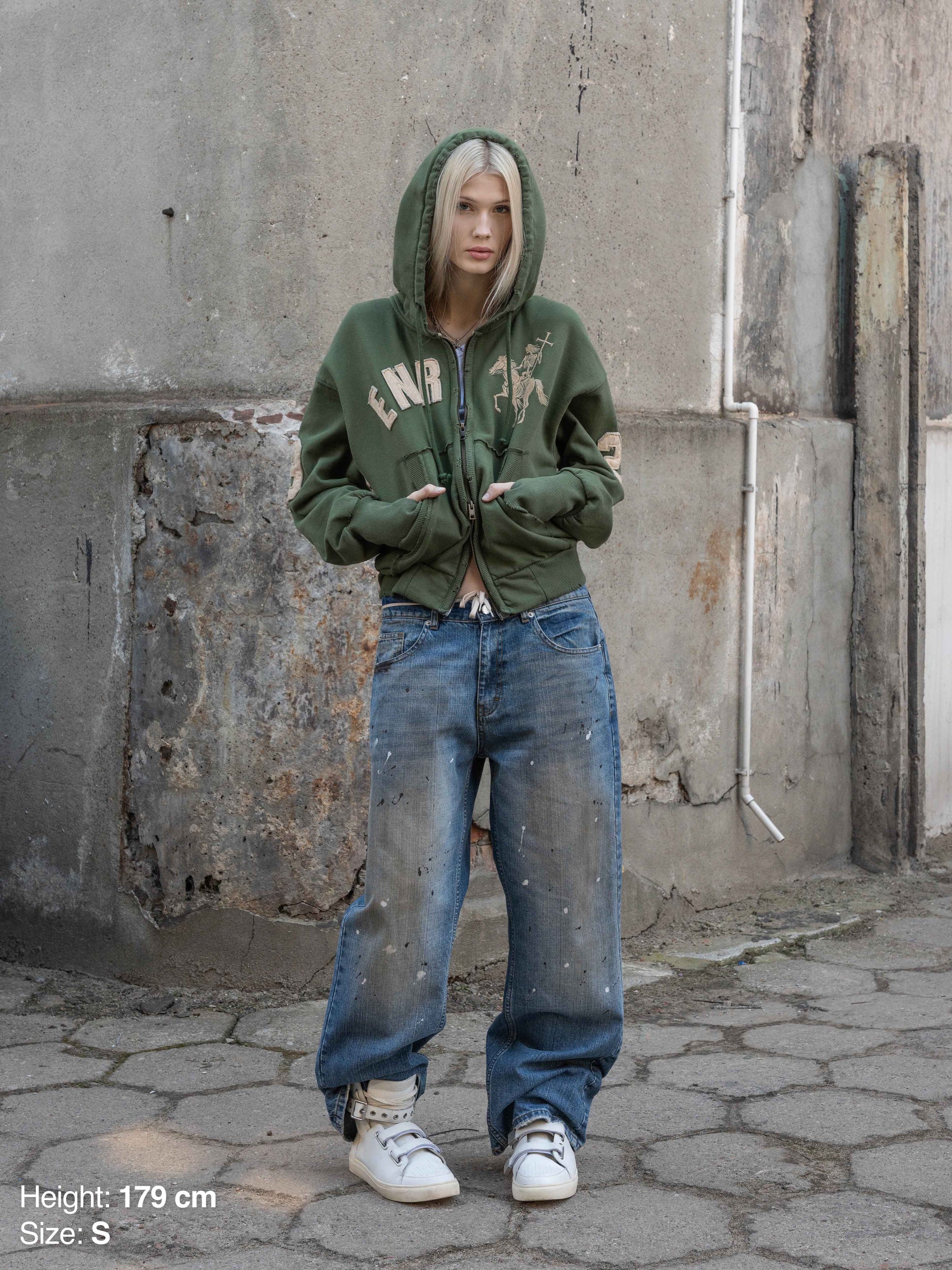 2010 ZIP HOODIE - GREEN