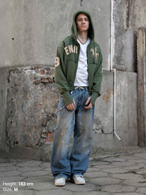 2010 ZIP HOODIE - GREEN