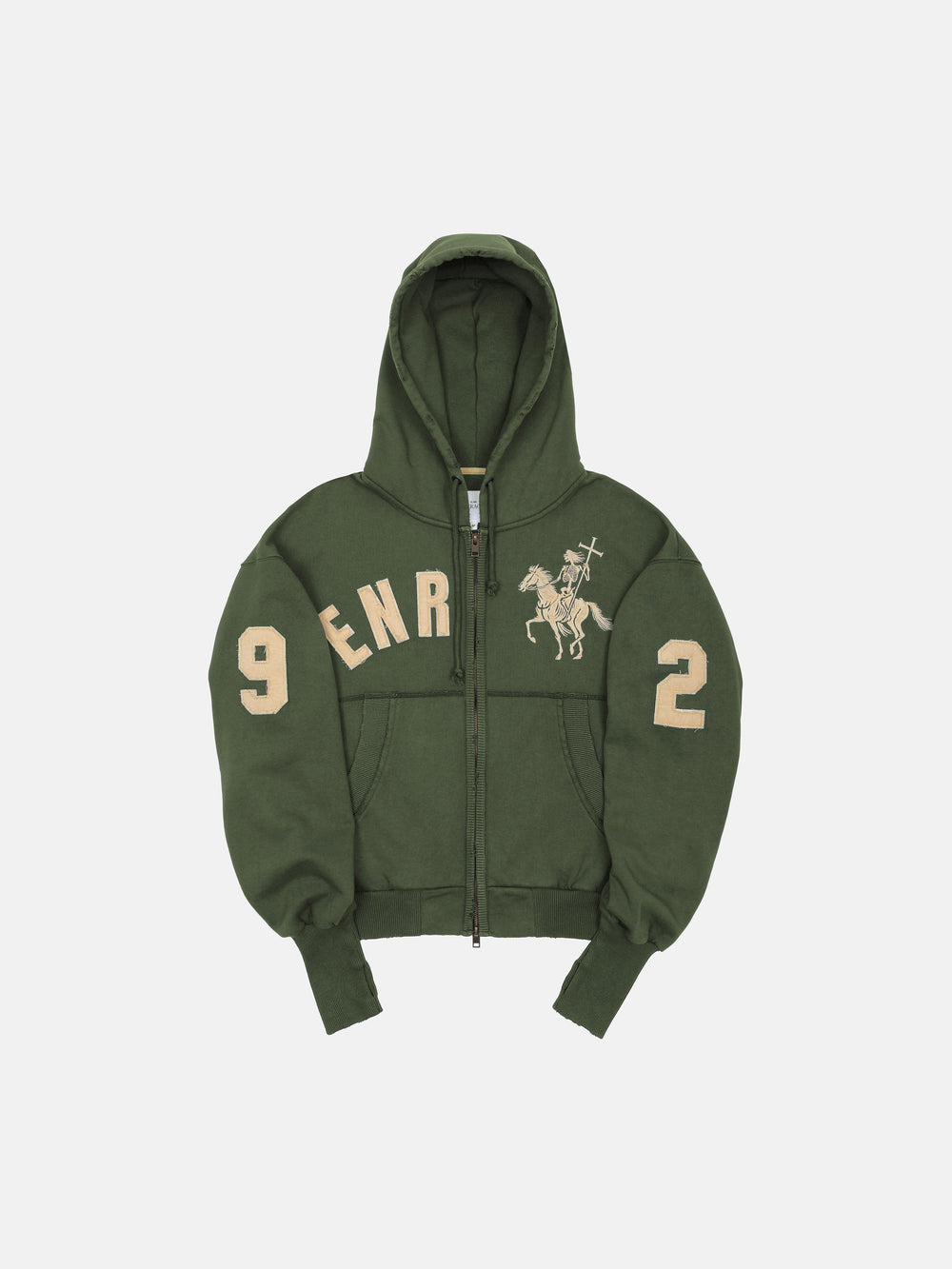 2010 ZIP HOODIE - GREEN