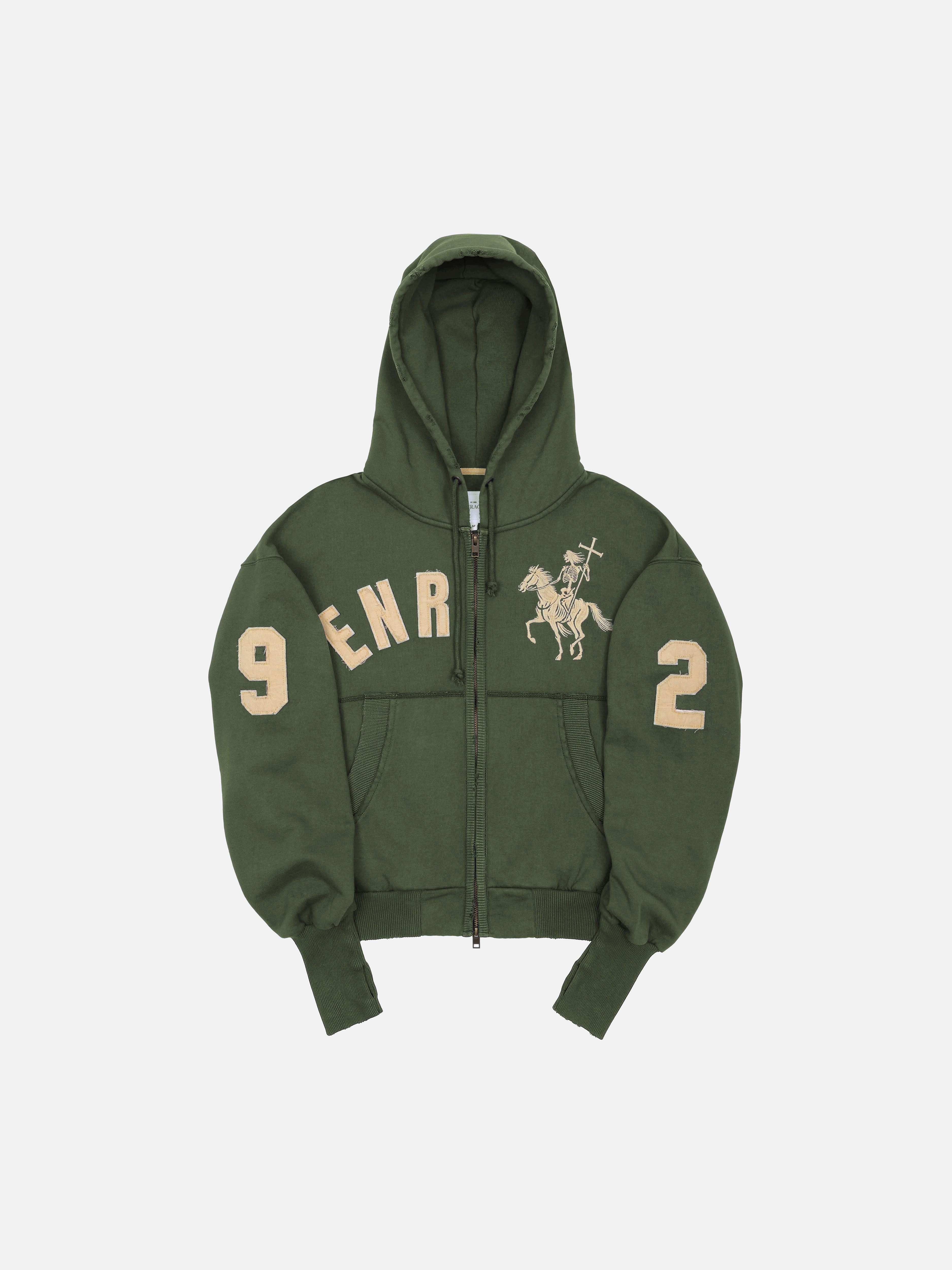 2010 ZIP HOODIE - GREEN