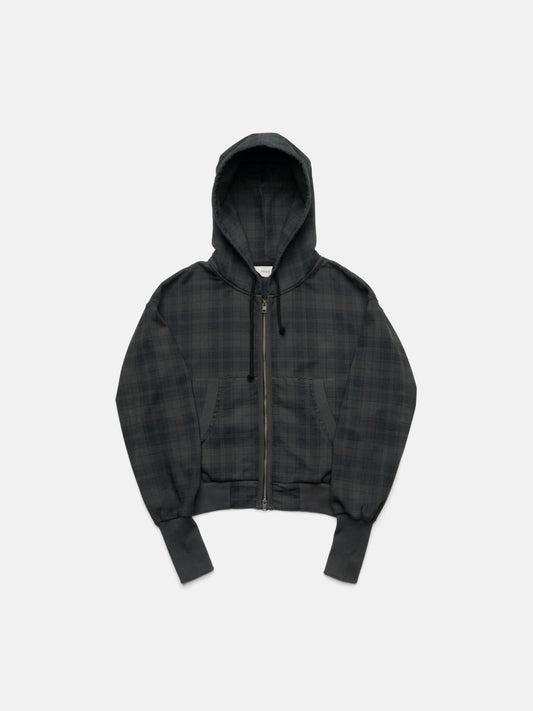2010 ZIP HOODIE - BLACK CHECKERED