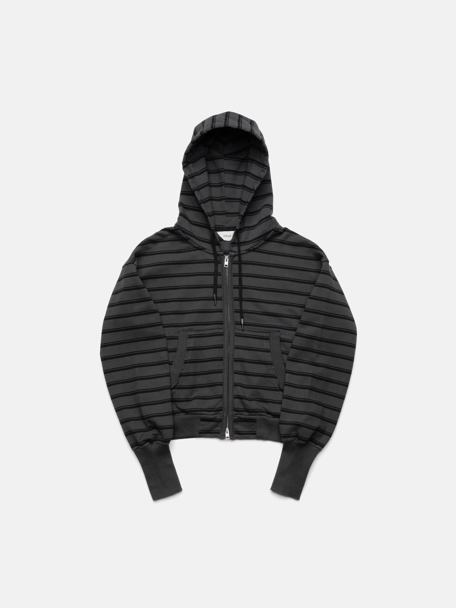 2010 ZIP HOODIE – SCHWARZ GESTREIFT