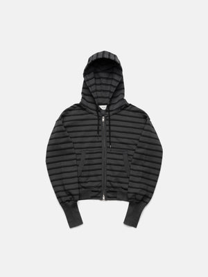 2010 ZIP HOODIE – SCHWARZ GESTREIFT