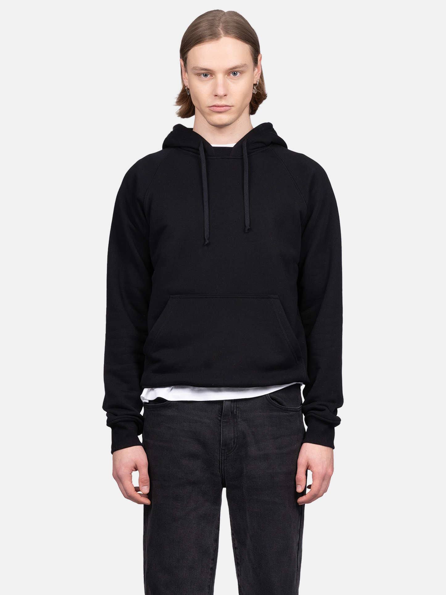 BLANC 80s CUT BLACK HOODIE