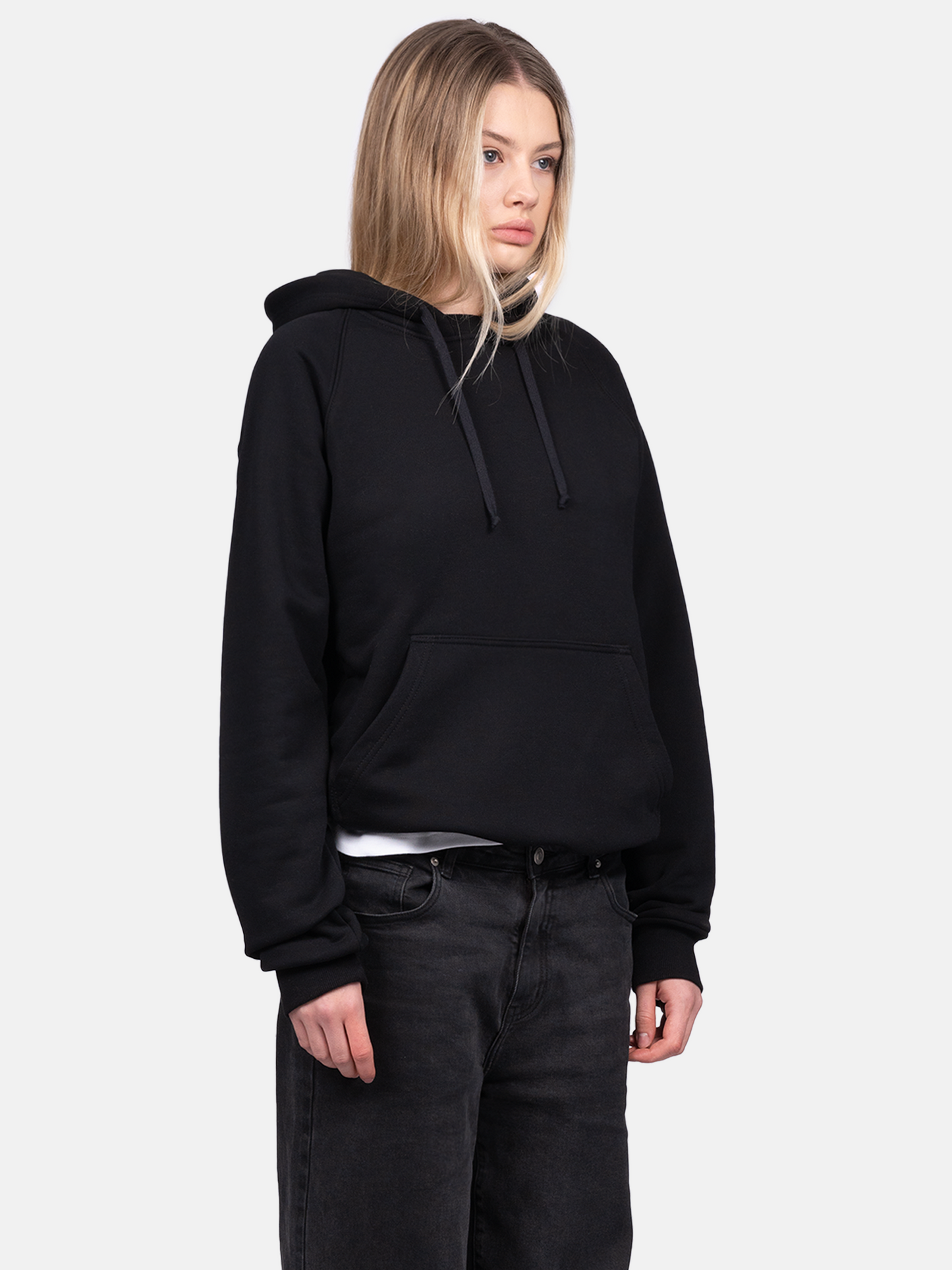 BLANC 80s CUT BLACK HOODIE