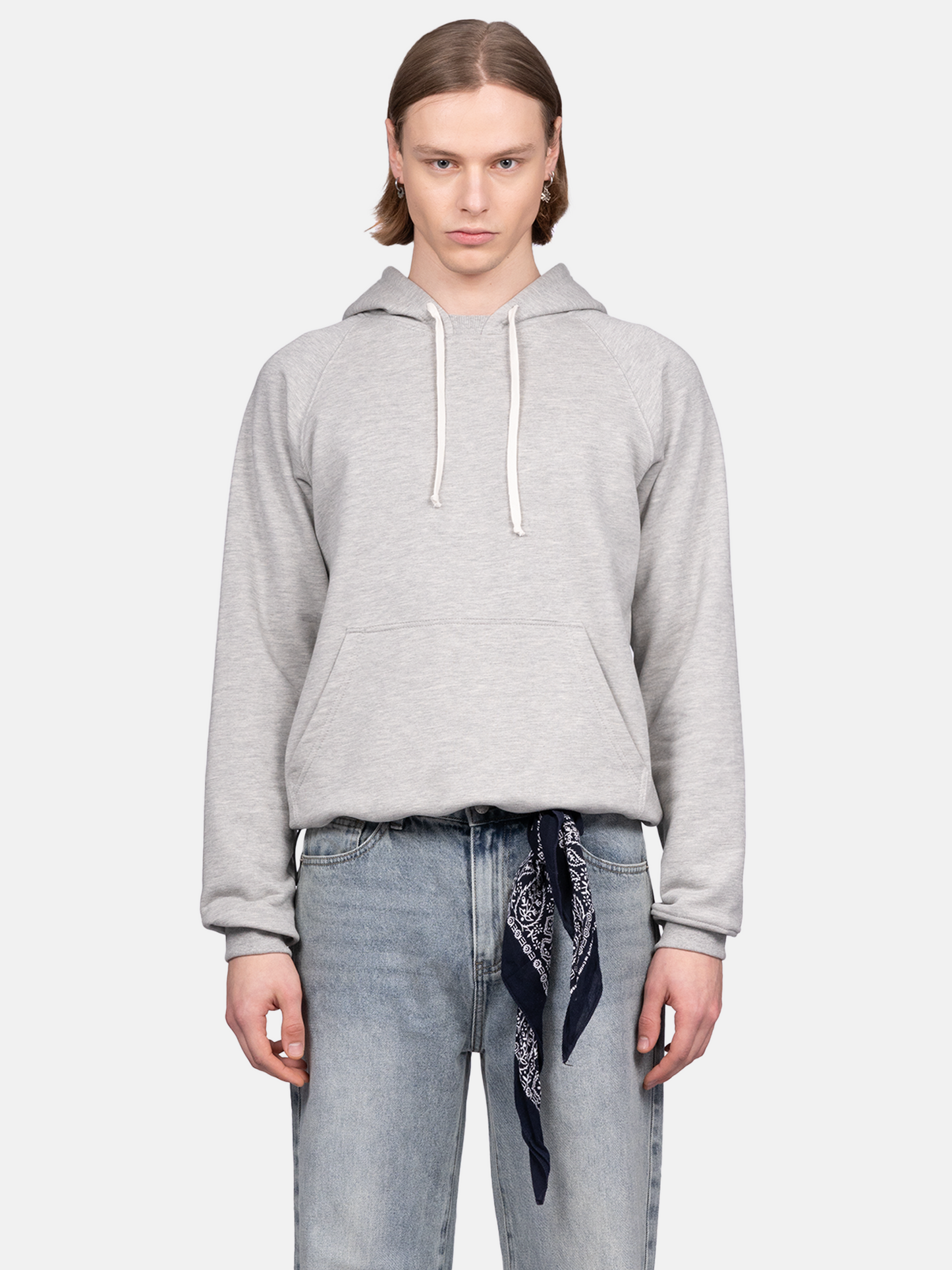 BLANC 80s CUT GREY HOODIE