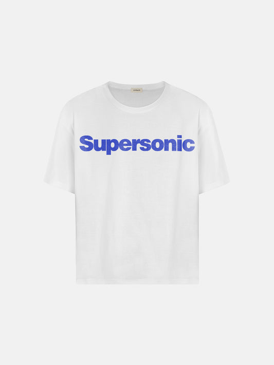 SUPERSONIC WHITE 80S TEE