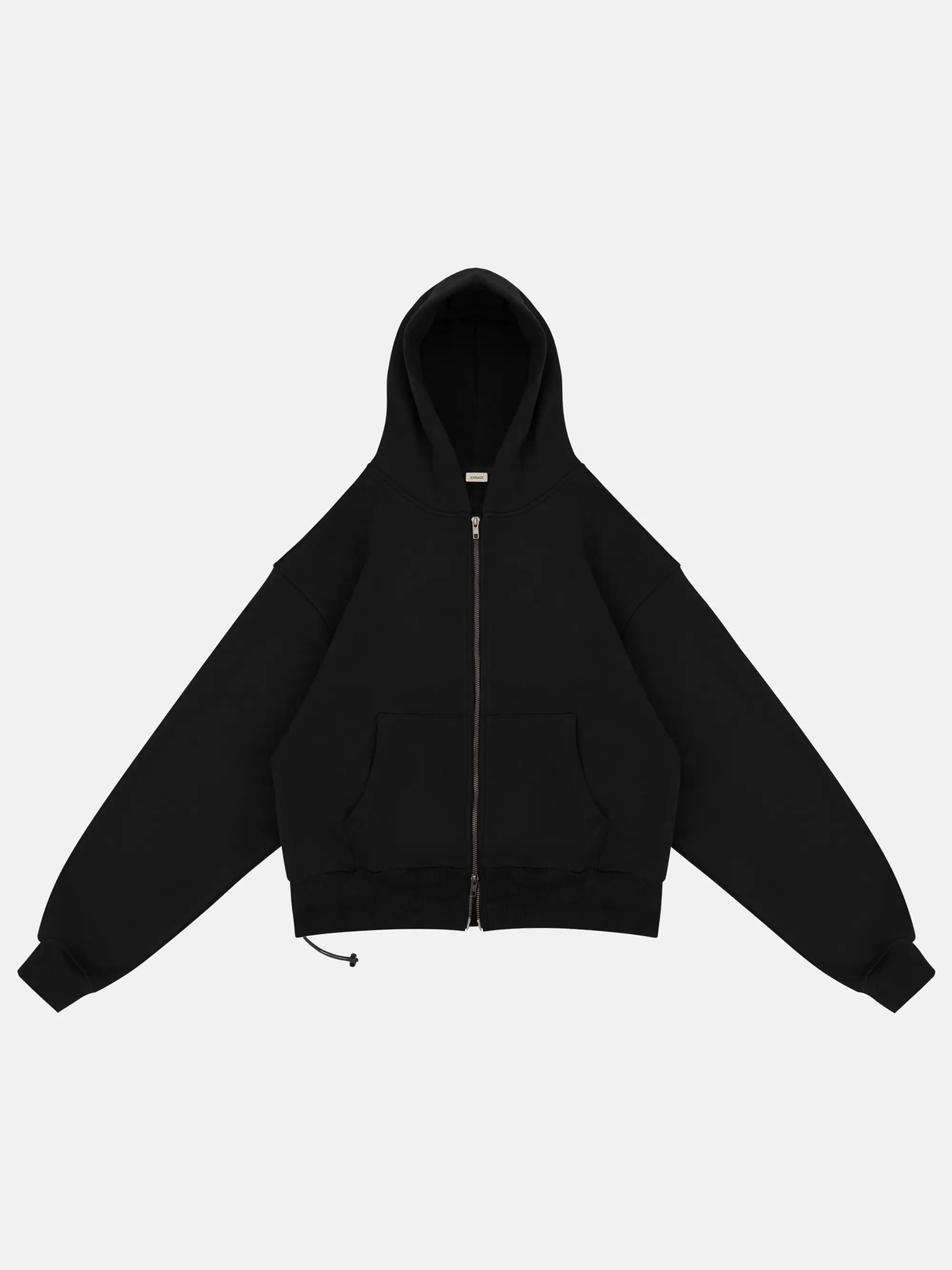 BLANC BLACK ZIP HOODIE