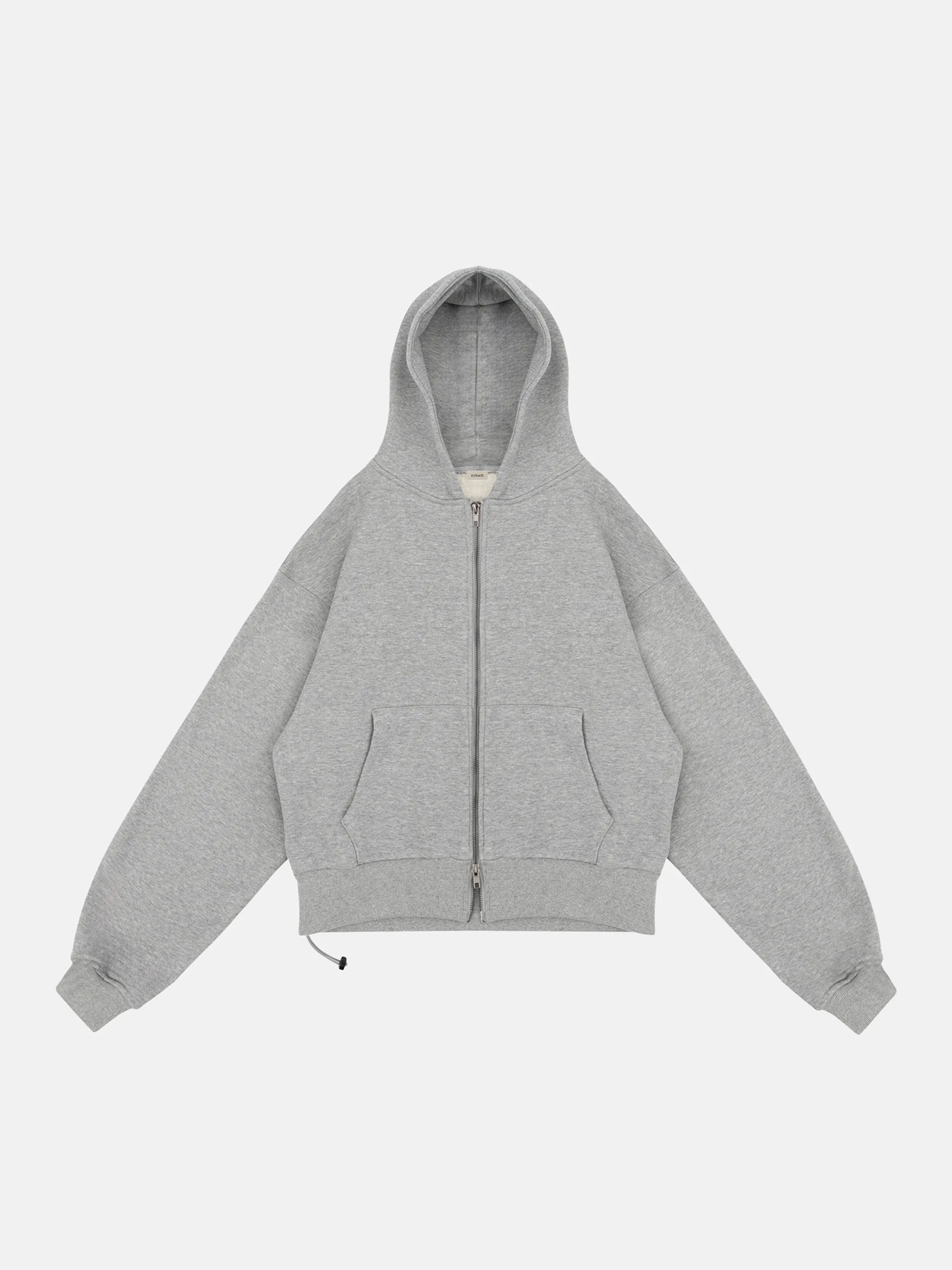 BLANC GREY ZIP HOODIE