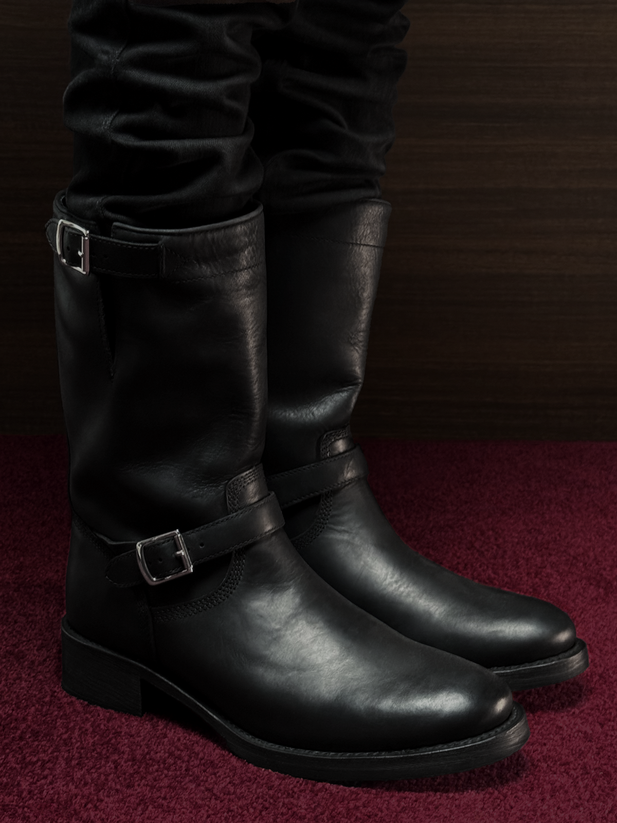 BIKER BOOTS - BLACK