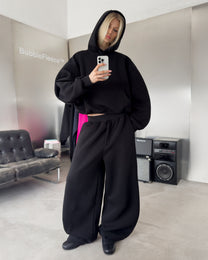 BUBBLE HOODIE - BLACK