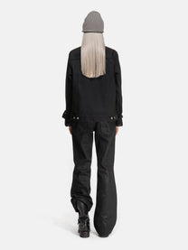 BOOTCUT JEANS - WAXED BLACK DENIM