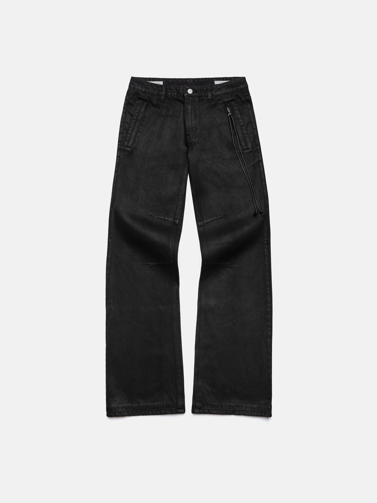 BOOTCUT JEANS - WAXED BLACK DENIM