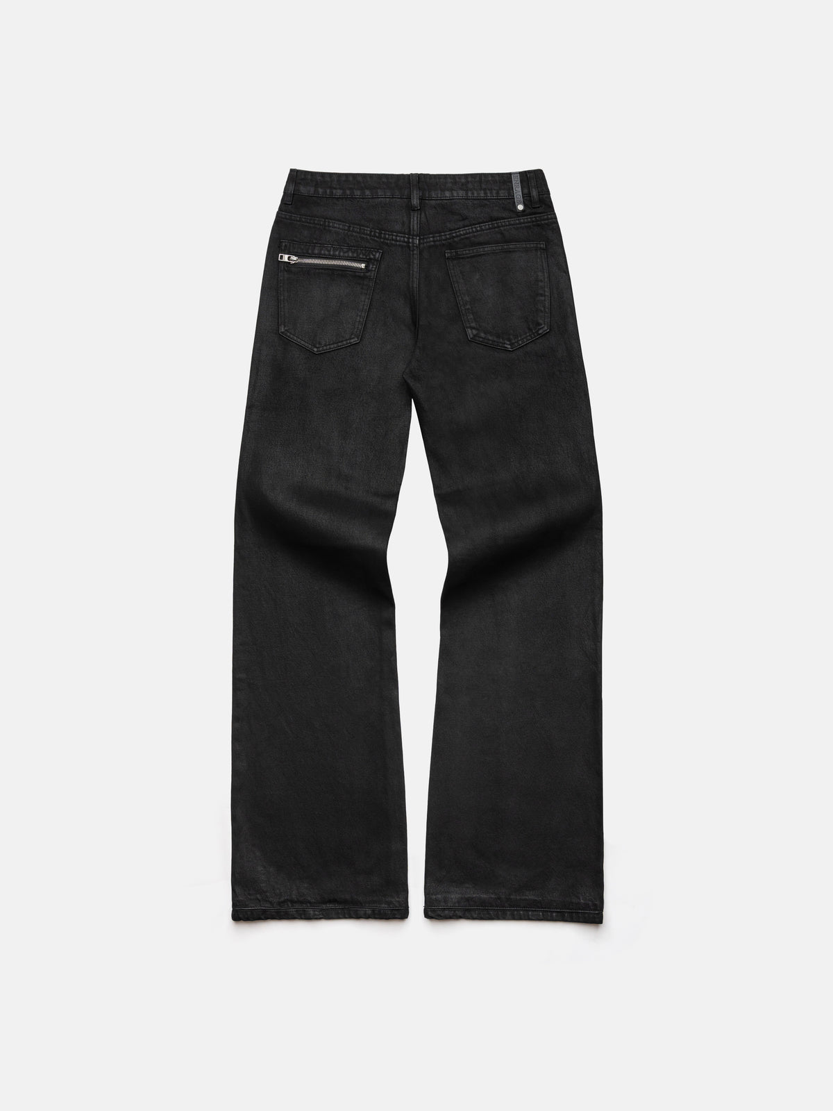 BOOTCUT JEANS - WAXED BLACK DENIM