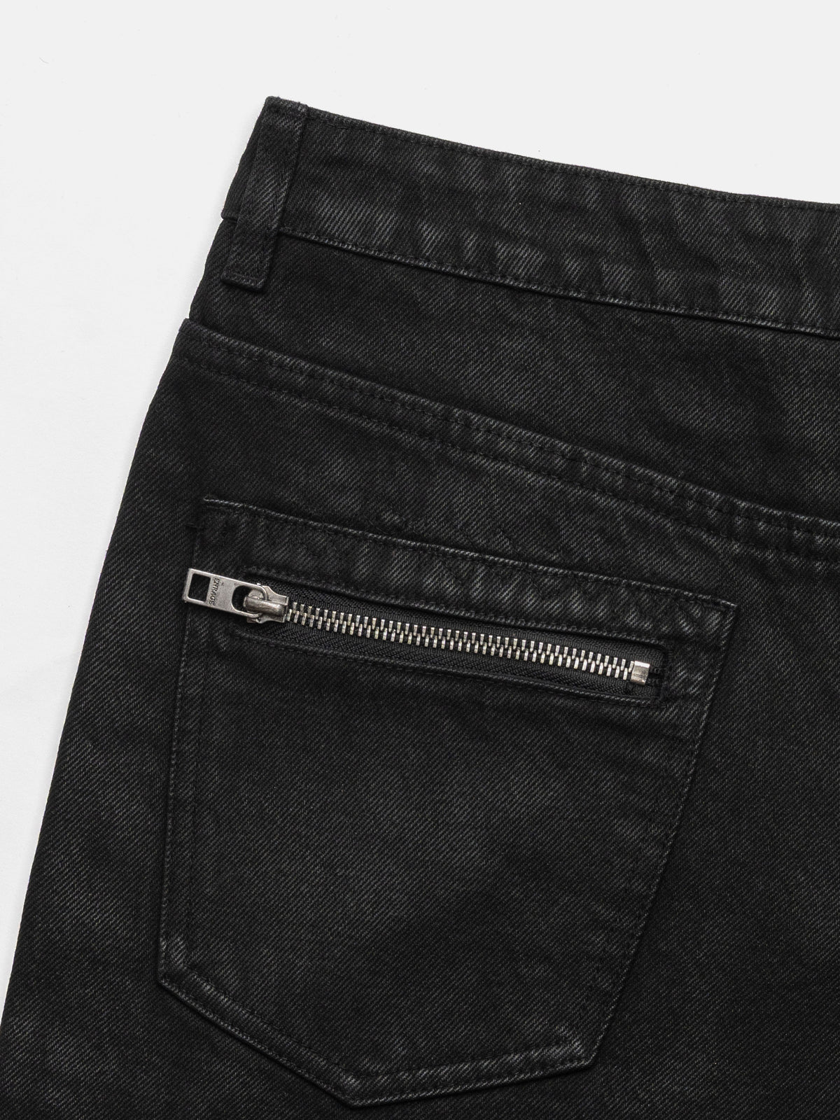 BOOTCUT JEANS - WAXED BLACK DENIM
