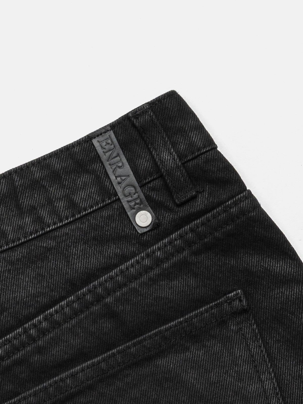 BOOTCUT JEANS - WAXED BLACK DENIM