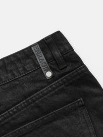 BOOTCUT JEANS - WAXED BLACK DENIM