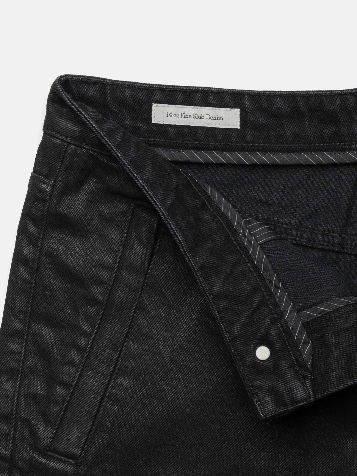 BOOTCUT JEANS - WAXED BLACK DENIM