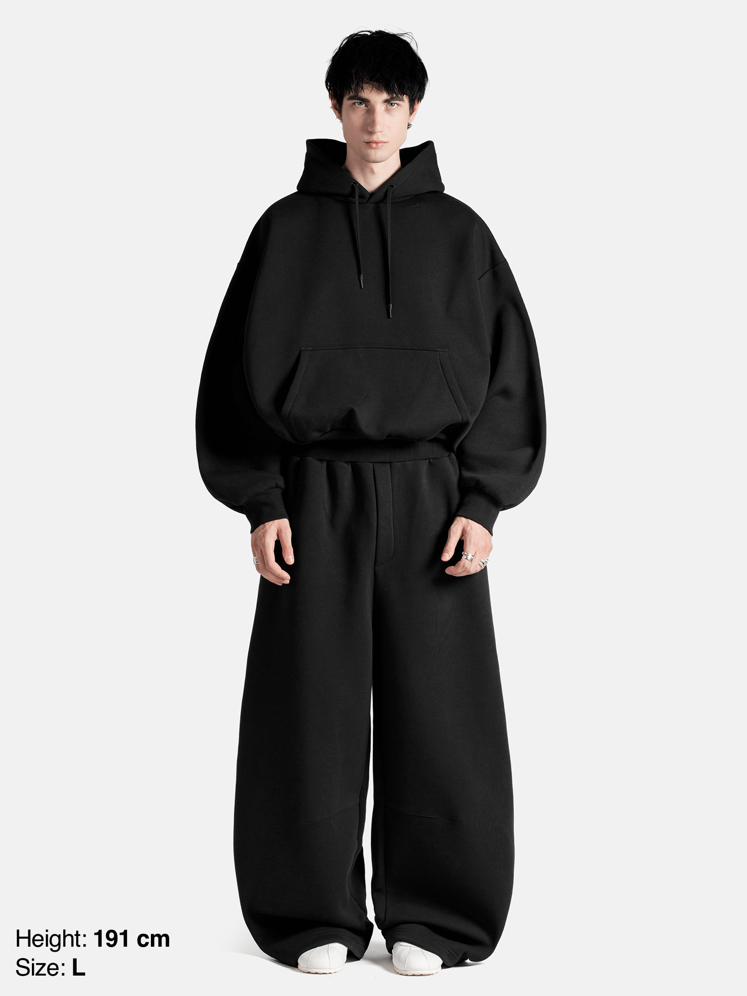 BUBBLE SWEATPANTS - BLACK