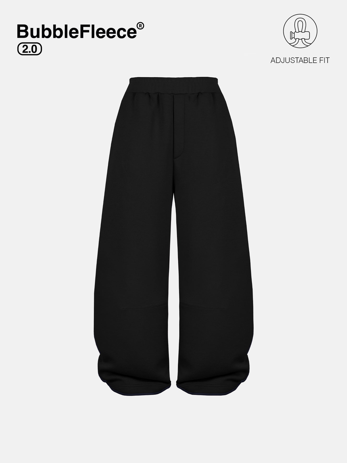BUBBLE SWEATPANTS - BLACK