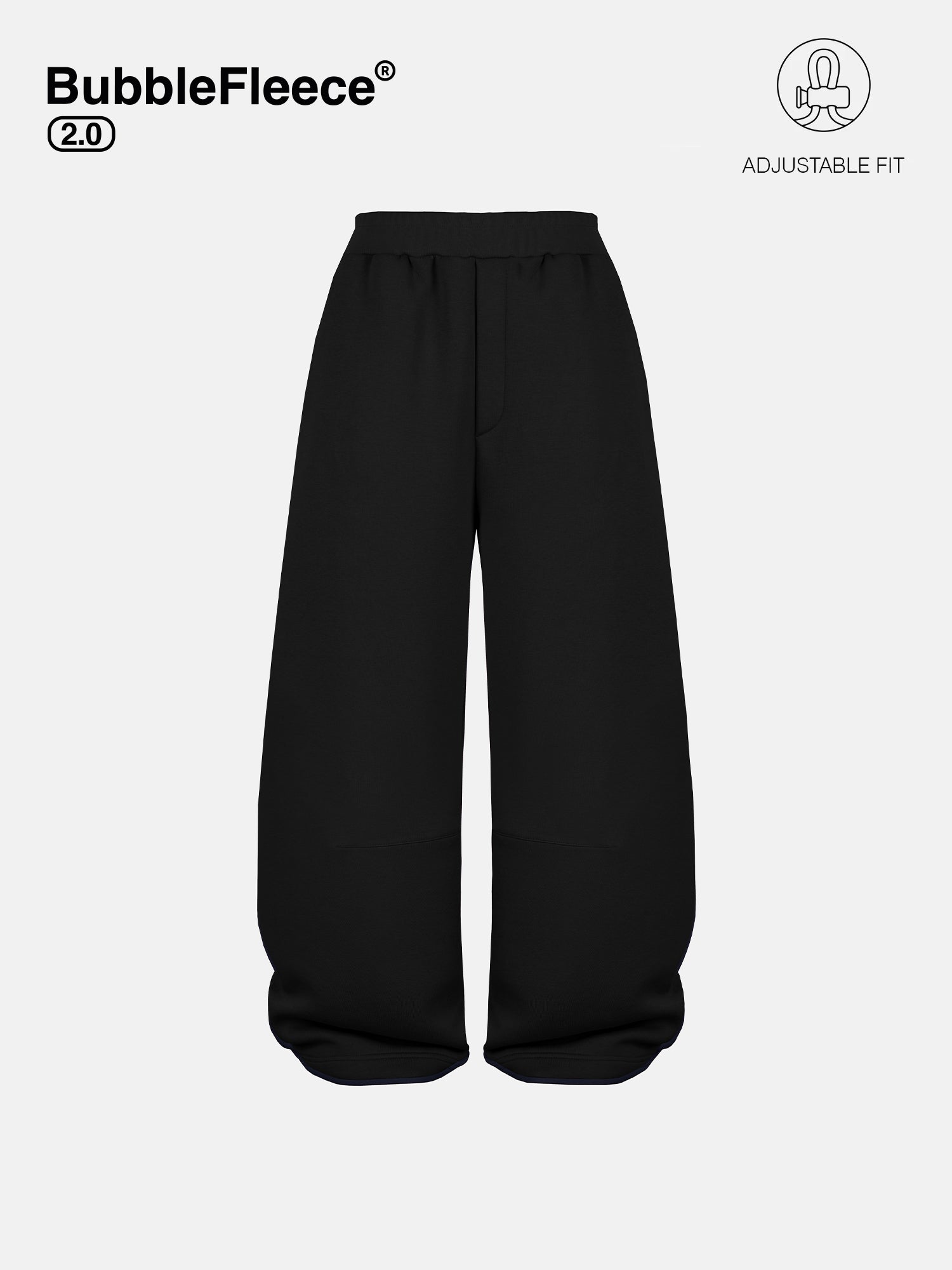 BUBBLE SWEATPANTS - BLACK