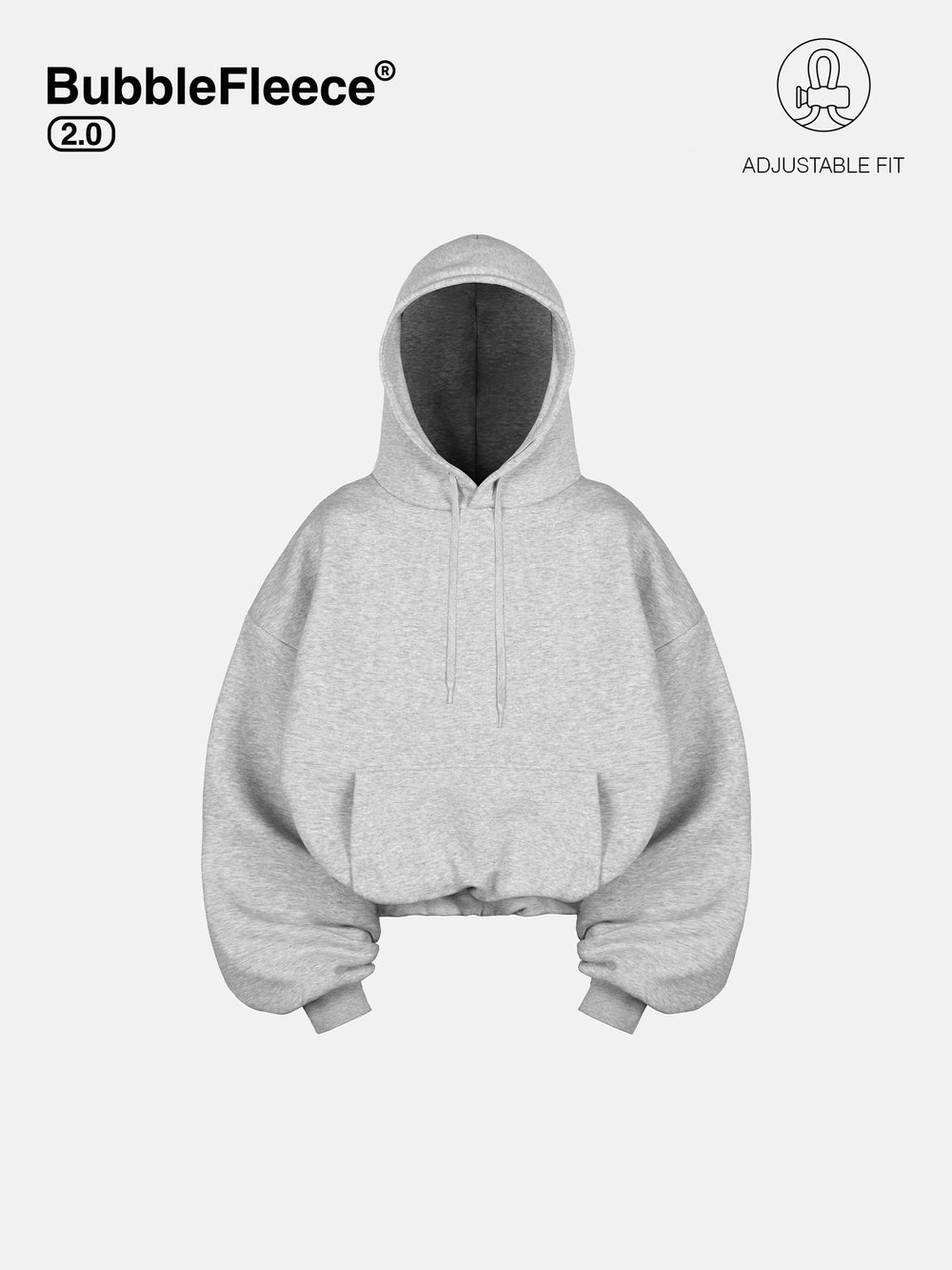 BUBBLE HOODIE - GRAY