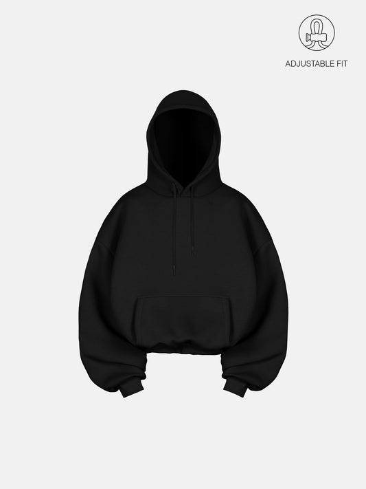 BUBBLE HOODIE - BLACK