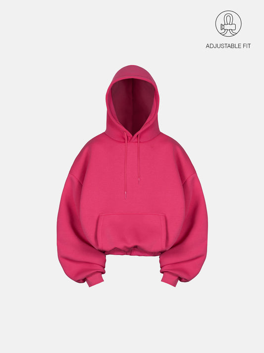 BUBBLE HOODIE - HOT PINK