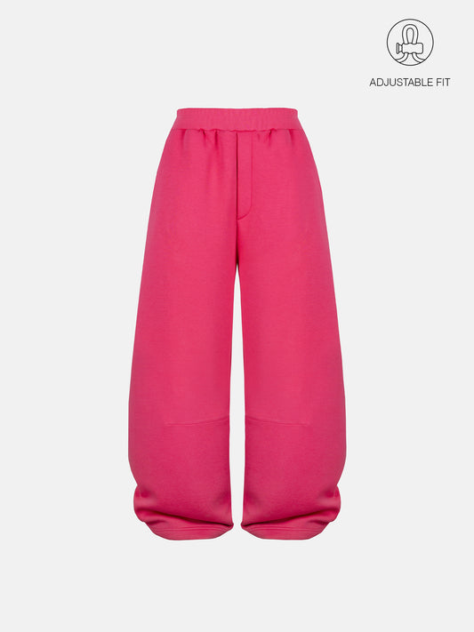 BUBBLE SWEATPANTS - HOT PINK