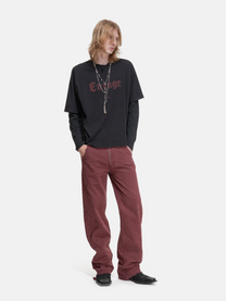 CASINO PANTS - BURGUNDY