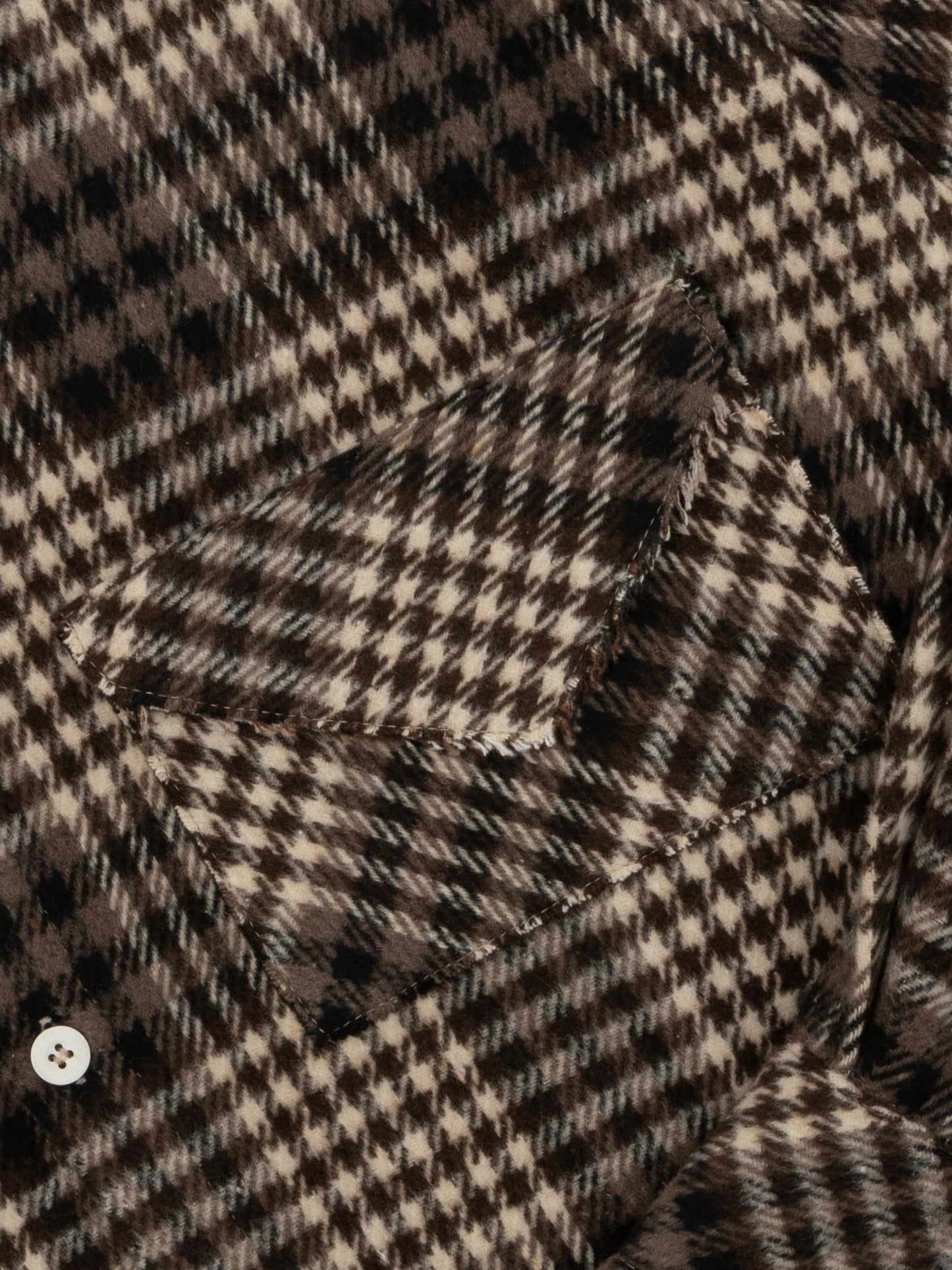 CHECKERED LETTER SHIRT - BROWN