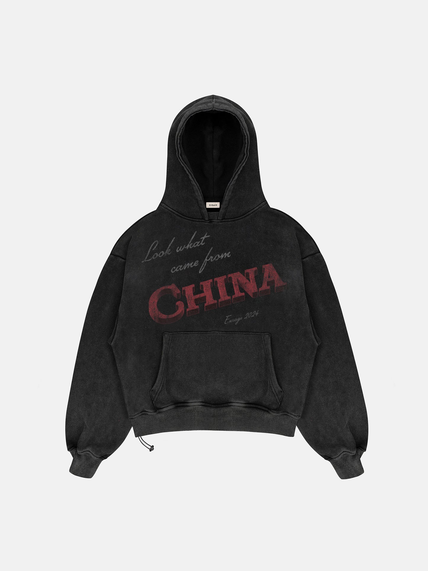 CHINA EDITOR'S CUT WASHED BLACK HOODIE