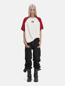 CIGARETTE TEE - RED/WHITE