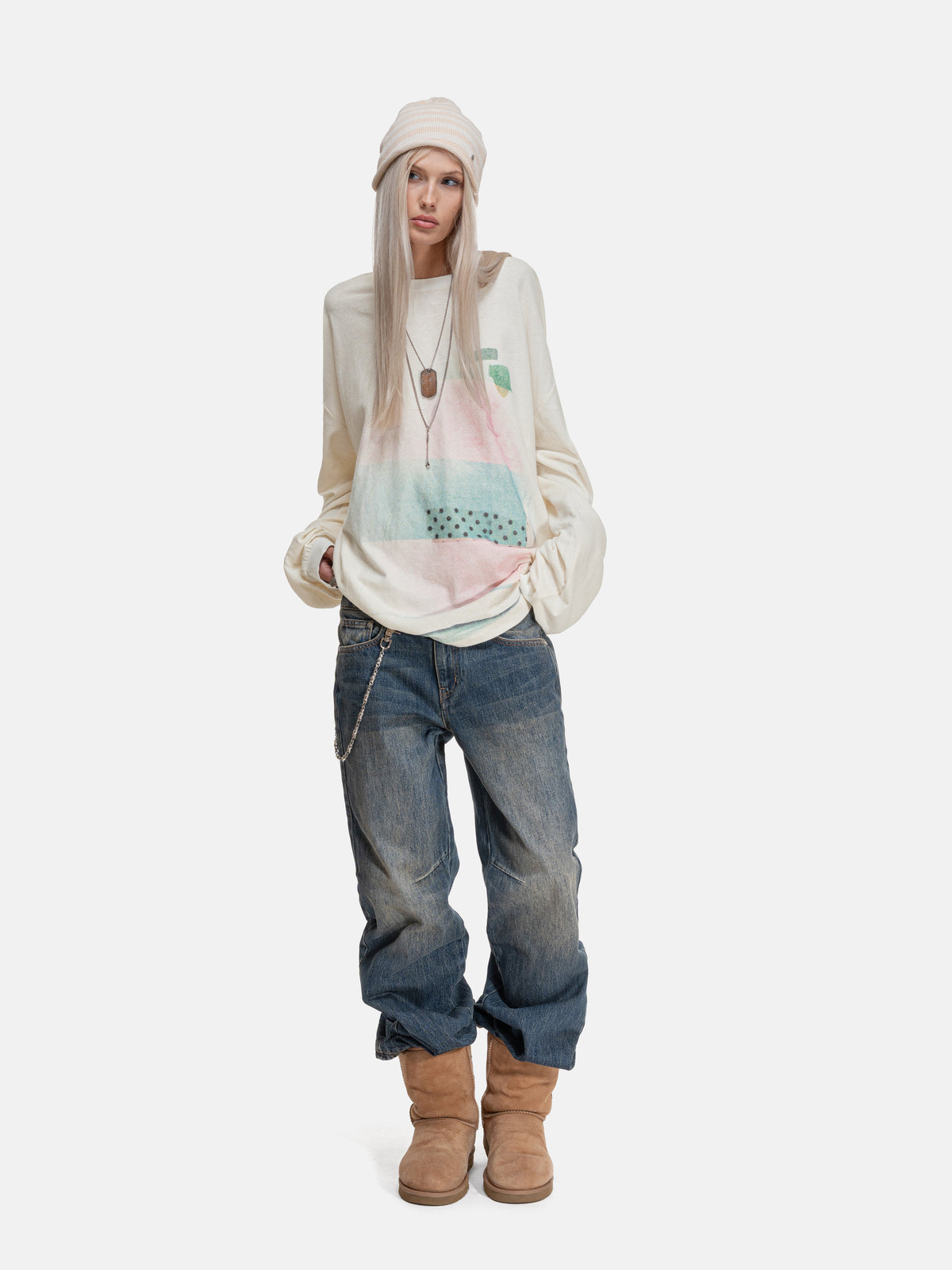 CUTE LONGSLEEVE - CREAM