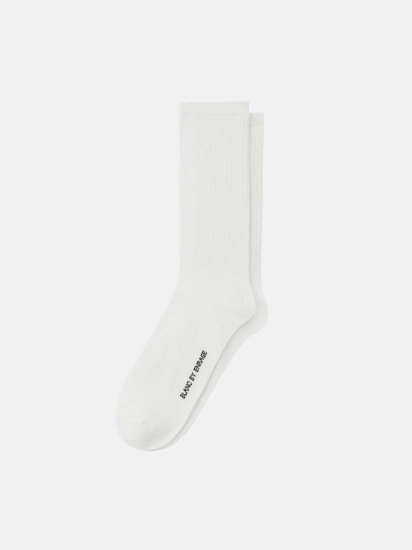 BLANC ECRU TALL RIBBED SOCKS